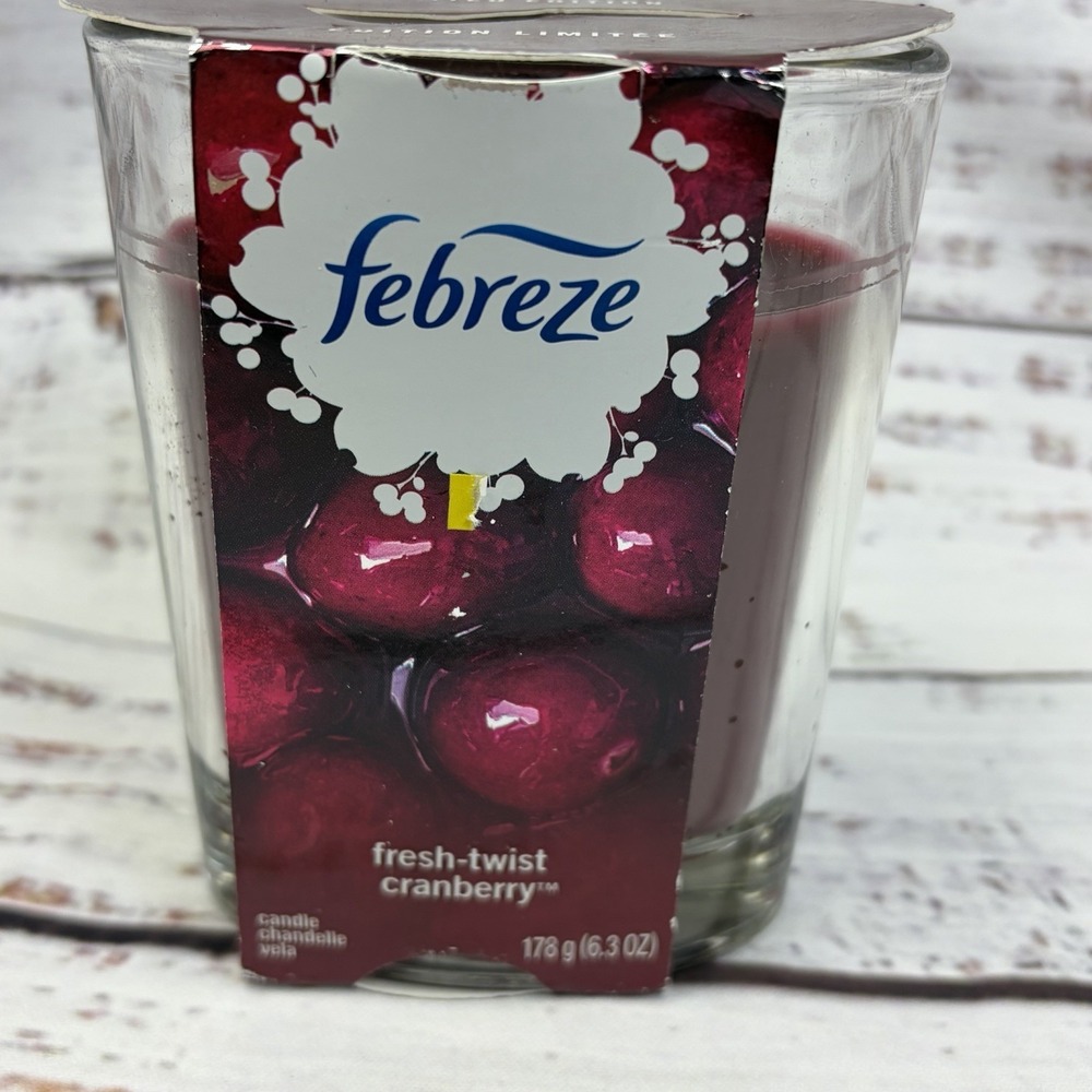 Febreze Fresh Twist Cranberry Jar Candle 6.3 Oz Discontinued By Febreeze